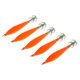 thumbnail image 2 of 5 Piezas de Señuelos de Pulpo Luminoso Macarena Cebos Artificiales Naranja, 2 of 7