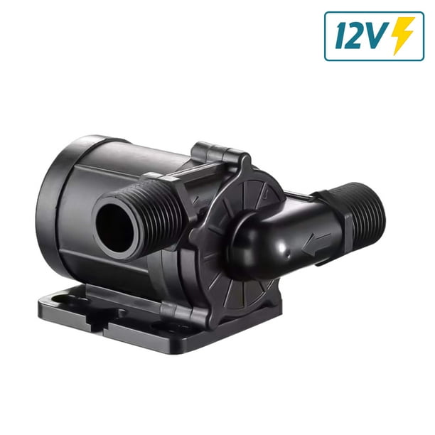 Bomba de agua sumergible DC 12V 180 grados Mini bomba de inmersión de bajo ruido Motor sin escobillas de elevación de 12 m Bomba de agua de refuerzo 700L/H para lavavajillas de escritorio/fuente acuar