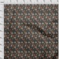 thumbnail image 4 of oneOone Cotton Silk Gray Fabric Mushroom Craft Projects Decor Fabric Printed By The Yard 42 Inch Wide, 4 of 5