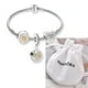 thumbnail image 1 of Pulsera Pandora Con Charms De Plata 925 De Cadena De 19cm Encantos Con Bolsa De Terciopelo, 1 of 4