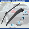 thumbnail image 3 of Rear Windshield Wiper Arm & Blade for 2007 2008 2009 2010 2011 2012 2013 BMW X5, 3 of 6