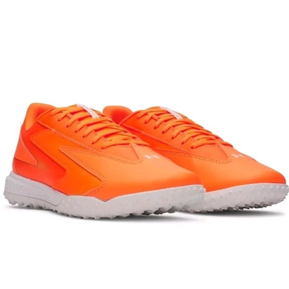 Men's Size 6.5 - Under Armour Shadow Turf 3 Orange/White (3028293-825)