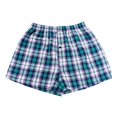 thumbnail image 2 of Skymirror Casual Plaid Print Elastic Waist Men Underwear Summer Beach Pants Boxers Shorts, 2 of 5