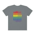 thumbnail image 2 of Grunge Pride: Rainbow Flag Comfort Colors 1717 T-Shirt Tee, 2 of 3