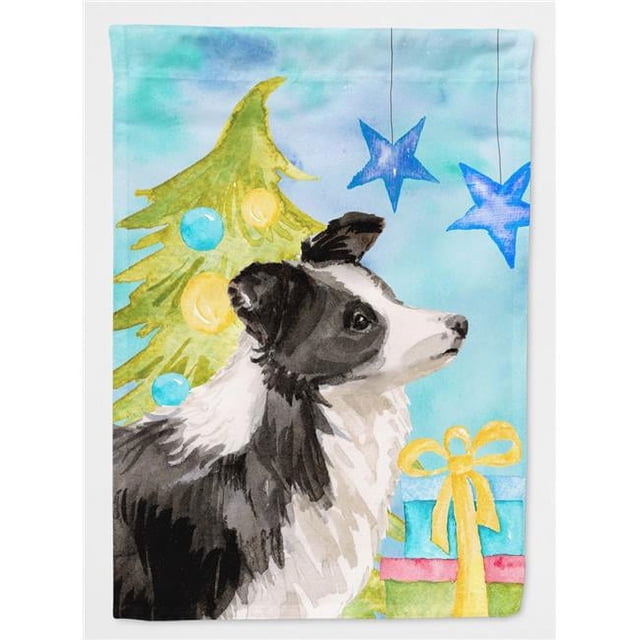 Carolines Treasures BB9408GF Border Collie Drapeau de Noël - Taille Jardin