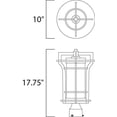 thumbnail image 2 of Maxim Oakville One Light 17-Inch Outdoor Post Light - Black Oxide - 30480WGBO, 2 of 3
