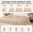 thumbnail image 4 of Yeciiwht Soft Gauze Blanket Breathable Lightweight Cotton Muslin Blankets Throw Blanket for Bed, Couch & Sofa, Cozy All-Season Home Blanket 90*90, 4 of 9