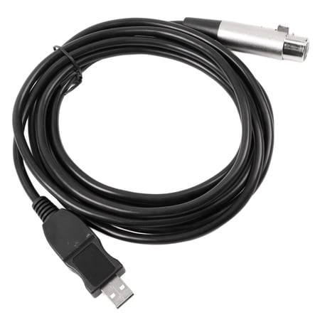 Smart Devices USB To XLR Microphone Cable, USB Microphone Cable Professional 9.8ft Recordable Tin Plating for Meeting for PC for Home Recording /9.8ft