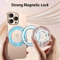 thumbnail image 2 of VENINGO Magnetic Phone Ring Holder for Mag-safe, Cute Glitter Magnet Finger Ring Grip Stand Holder, Fit for iPhone 16 15 14 13 12, Pro, Pro Max, Plus, Mag-safe Accessories, Pink, 2 of 9