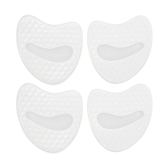 Unique Bargains 2 Pairs Soft Shock-absorbing Forefoot Insole Pads White
