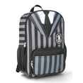 thumbnail image 4 of Wednesday Girls' 17" Nevermore Uniform Graphic Backpack, Black/White Stripes, 4 of 5