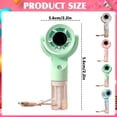 thumbnail image 3 of Misting Fan Portable Handheld Fan with Mist Spray,Adjustable Angle Cooling Fan,3 Speeds 30ml Water Tank,USB Rechargeable Personal Fan for Travel, Outdoors Hiking,Camping,Home Use(B), 3 of 4