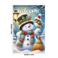 thumbnail image 3 of Christmas Garden Flag Double Sided Printed Festive Yard Banner Linen Outdoor Holiday Decoration for Patio, 3 of 6
