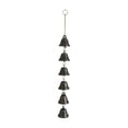 thumbnail image 2 of Metal Wind Chime Feng Shui | 19" Bronze Outdoor Indoor Garden Decor • Durable Melodic Chimes • Soothing Sound • Retro Elegant Hanging Ornament • Patio Porch Courtyard Accent, 2 of 6