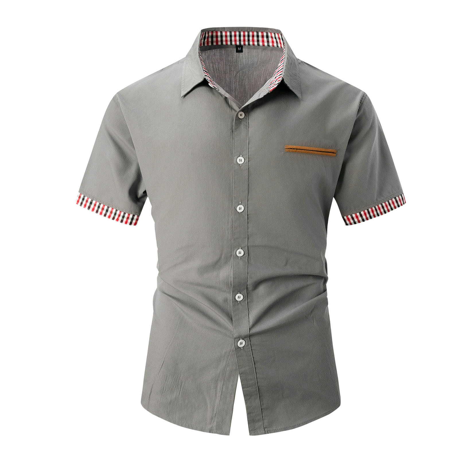 Mens Shirts Hawaii Casual Dress Button Up Long Sleeve Work Shirts for ...