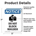 thumbnail image 2 of (2 Pack) Do Not Block Mailbox Sign, 2 of 7