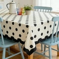thumbnail image 5 of chaungfeng Black Rectangular Tablecloth Washable Dustproofs and Wrinkle-resistants for Restaurants Picnics and Indoor/outdoor Dining - Farmhouses Cottons Tablecloth 31.4"x47.2", 5 of 6