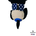 thumbnail image 4 of Barkertime Navy Blue Polka Dot on Brown Dog Diaper, 4 of 6
