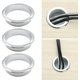 thumbnail image 1 of Cubierta de ojal para cable, cable de escritorio de metal Ojal de 60 mm - Anillo decorativo para caja de roscado de muebles, organizador de cables de escritorio de computadora, 3 piezas, 1 of 5