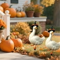 thumbnail image 6 of Wzzjkit Halloween Thanksgiving Holiday Gooses Decor with Pumpkin Yard Stake for Garden Party Christmas Tree Topper Outdoor Decorations Plug-in Display, 6 of 7