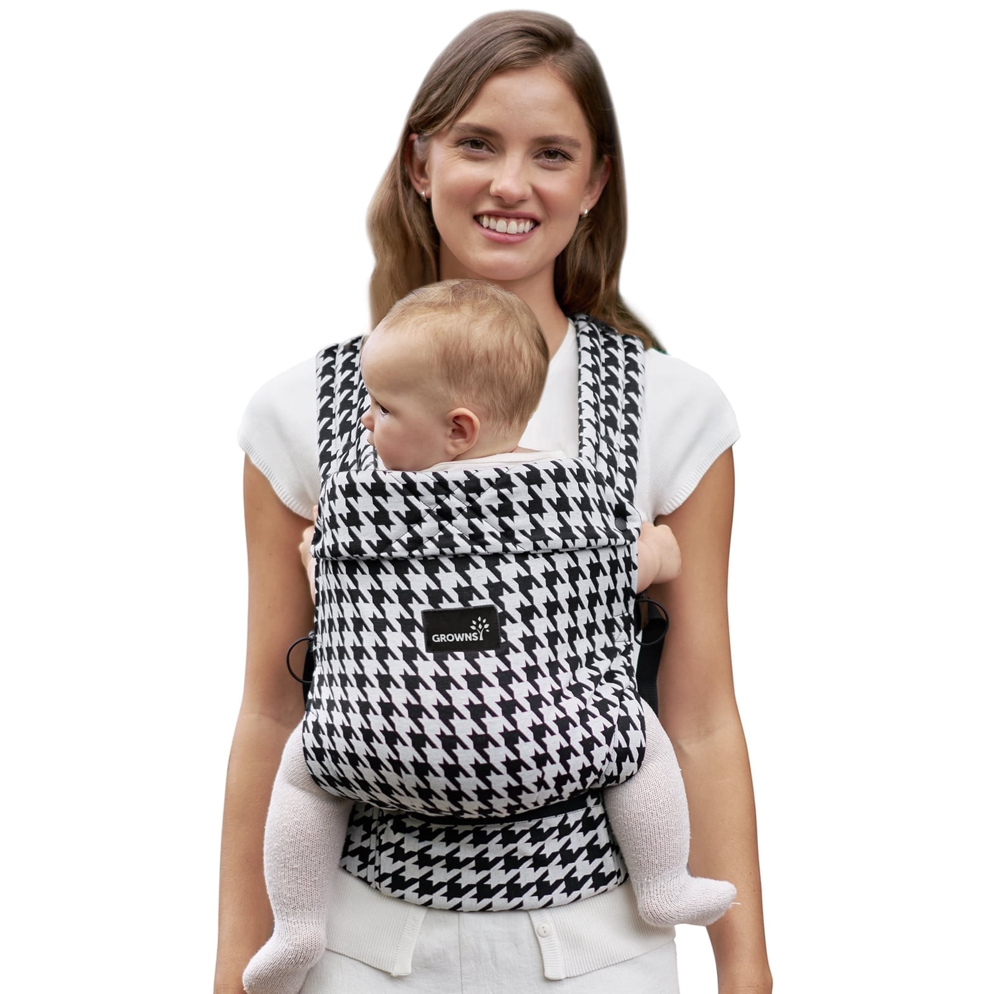 Grownsy Baby Carrier for Newborn to Toddler, Ergonomic, Comfortable and Lightweight, Hands-Free, Head Support, 7-44lbs, Perfect for Travel and Hiking
