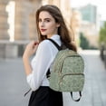 thumbnail image 6 of FORMRS Mini Backpack Purse for Women Travel Daypack Casual Shoulder Bag, Retro Green Abstract, 6 of 7