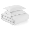 thumbnail image 2 of Superior 3-Piece Hanlon Cotton Blend Solid Duvet CoverSet, Full / Queen, White, 2 of 4