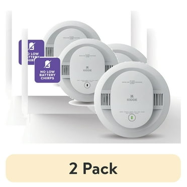 (2 pack) Kidde 10-Year Sealed Lithium Battery-Operated Combination Smoke & Carbon Monoxide Detector