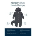 thumbnail image 6 of Gerber Baby Neutral Long Sleeve Hooded Romper, Sizes Newborn - 24 Months, 6 of 7