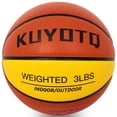 thumbnail image 1 of Balón de baloncesto pesado KUYOTQ 1,36 kg, talla 7, piel compuesta, 1 of 8