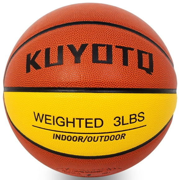 Balón de baloncesto pesado KUYOTQ 1,36 kg, talla 7, piel compuesta