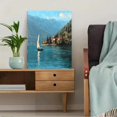 thumbnail image 5 of Sailboat Landscape Oil Painting Canvas Print Wall Art for Living Room Bedroom Hotel Lobby Dining Room Office Vacation Home Decor, 5 of 8
