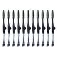 thumbnail image 3 of FELTECHELECTR 10 pinceles plegables para cejas, profesionales, en espiral, para maquillaje de cejas, color negro., 3 of 6