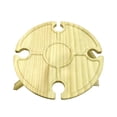 thumbnail image 1 of Inteprter Mesas de para exteriores, de Picnic plegable con soporte de vidrio, estante para copas de vino 2 en 1, de vino, de Mostrada Inteprter HA005456-00B, 1 of 6