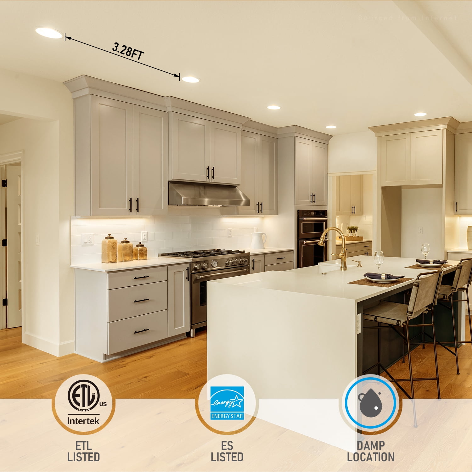 24 Pack 12W 6 Inch LED Recessed Lighting with Junction Box, 3000K Warm White, 5%-100% Dimmable