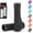 Black, variant on Bike Handlebar Grips, Ergonomic Bike Grips, Aluminum Lock-on Mountain Bicycle Grips, Shock Absorbing Dual-Density Silicone, 3D Non-Slip Pattern, Bicycle Comfort Handle Bar for BMX/Scooter