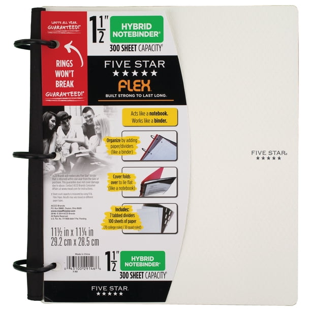Five Star Flex Binder | Binders for office supply retail - Walmart