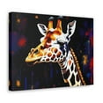 thumbnail image 5 of Abstract Colorful Giraffe Painting Animal Canvas Wall Art for Home Decor Ready-to-Hang, 5 of 13