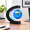 Blue Color-Changing, variant on Black 3.5 Inch Magnetic Levitating World Globe with LED Light for Desk Office Decor