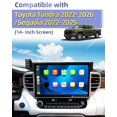 thumbnail image 2 of Soporte de teléfono de coche PZK para Toyota Tundra 2026 /Sequoia 2023-2026, 2 of 8