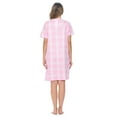 thumbnail image 5 of Casual Nights Women's Snap - Front House Dress Short Sleeve Seersucker Woven Housecoat Duster Lounger Robe with Pockets, 5 of 5