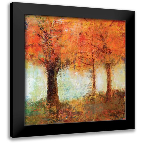 Sokol-Hohne 12x12 Black Modern Framed Museum Art Print Titled - Fall Trees