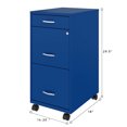 thumbnail image 4 of Space Solutions Armoire Mobile à 3 Tiroirs de 18 Pouces de Large pour Bureau, Bleu, 4 of 7