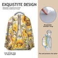 thumbnail image 5 of "Wildflower & Sunflower Print Bookbag - Women’s Backpack for School, College, Work, Travel - Water-Resistant, Lightweight, Roomy Compartments, Stylish Floral Design, Comfortable Carry", 5 of 6