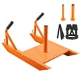 thumbnail image 5 of KFFKFF Pull Sled for Weight Training, Exercise Equipment with Handle for Strength and Speed Enhancement, Steel Constructed Power Sled for Athletic Workout, Compatible with 1"&2" Weight Plate, Orange, 5 of 9