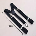 thumbnail image 3 of Fixing Clip White, Boy's Kids Elastic Y Back Suspenders Adjustable Solid Color Suspenders for Boys Girls Adjustable Elastic Classic Accessory Sets for 6 Months to 13 Year Old Boys Girls, 1* Strap, 3 of 9