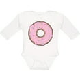 thumbnail image 3 of Inktastic Pink Donut with Sprinkles Boys or Girls Long Sleeve Baby Bodysuit, 3 of 5