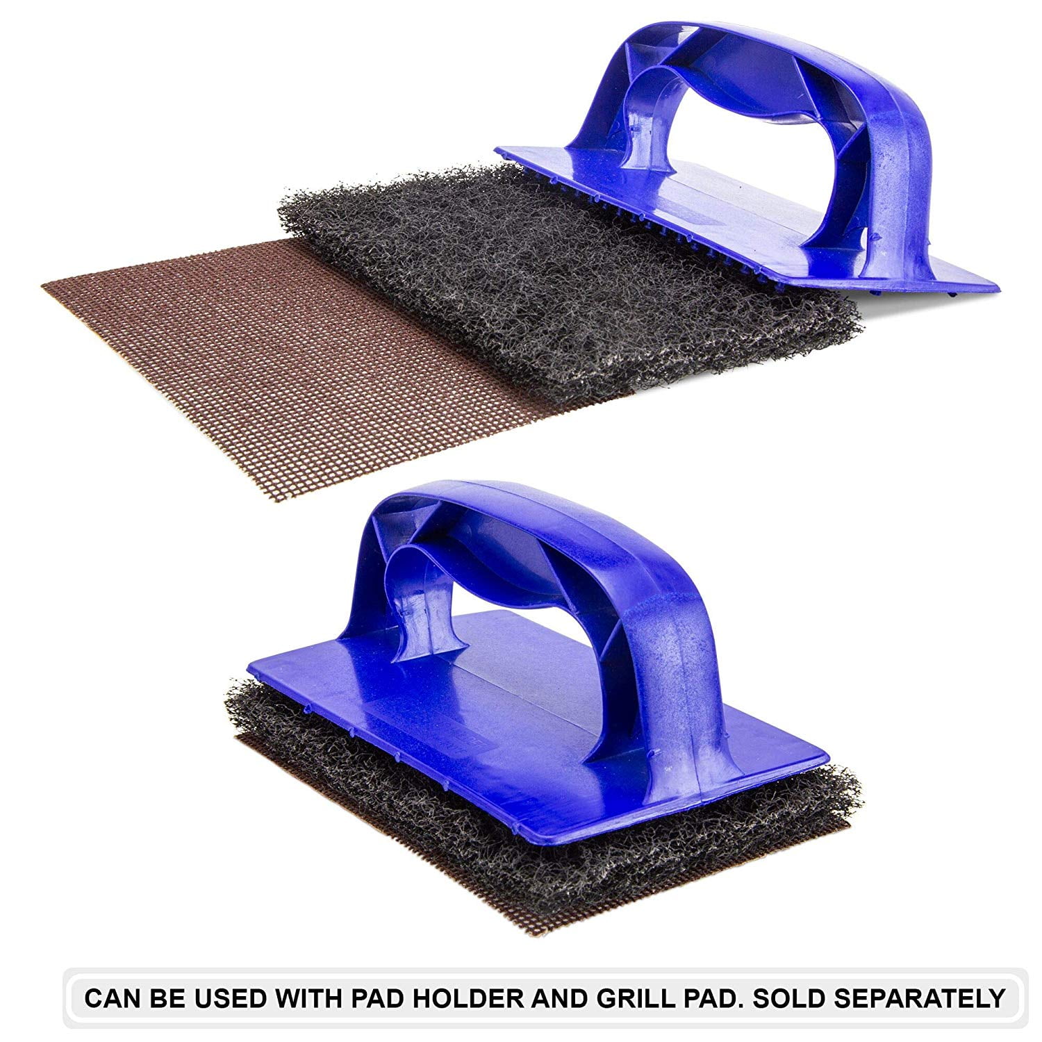 Blue Combination Grills Heavy-Duty Grill Scrubber Replacement Pads 6 Ct  Grilling Set