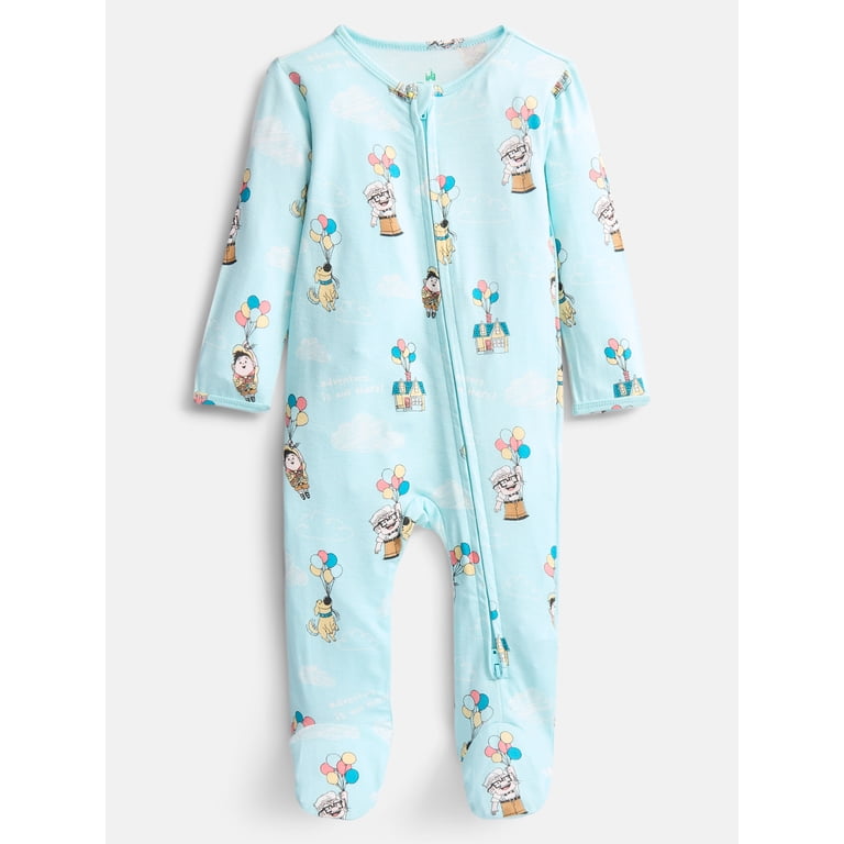 Disney Pixar Up Baby Boys Sleep & Play Footed Pajamas photo 1