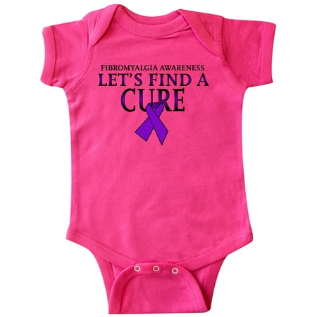 

Inktastic Fibromyalgia Awareness Let s Find a Cure with Purple Ribbon Gift Baby Boy or Baby Girl Bodysuit